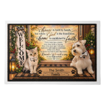 Personalized Faith Farmhouse Welcome Doormat | Cus