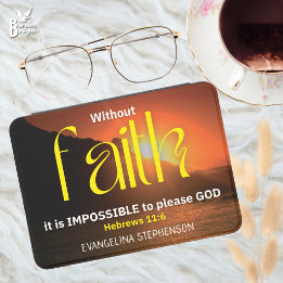 Personalized FAITH Hebrews Scripture Christian Kindle Cover