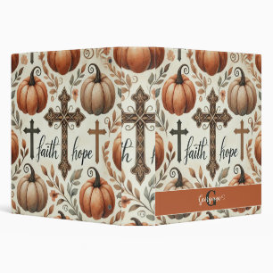 Personalized Faith & Hope Christian Halloween 3 Ring Binder