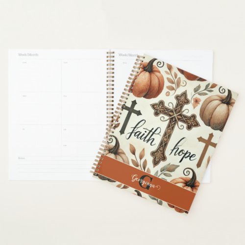 Personalized Faith &amp; Hope Christian Halloween Planner