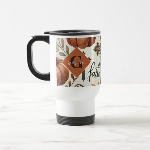 Personalized Faith &amp; Hope Christian Halloween Travel Mug