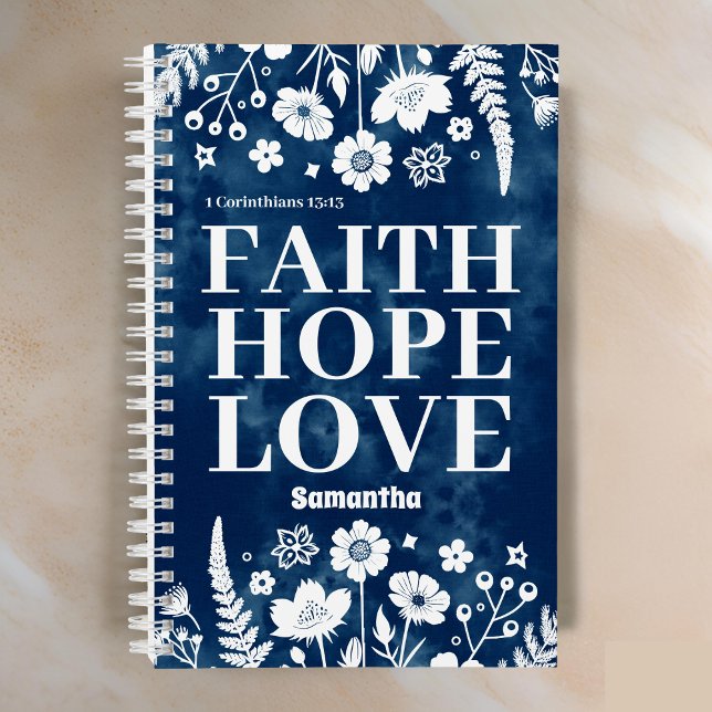 Personalized Faith, Hope, Love Christian Journal (Creator Uploaded)