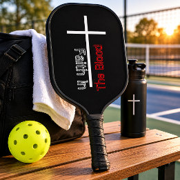 Personalized Faith In The Blood Christian Cross  Pickleball Paddle