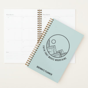 Personalized Faith that Moves Mountains Christian Planner