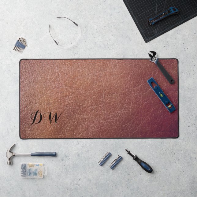 Personalized Fake Leather Desk Mat (Workstation)