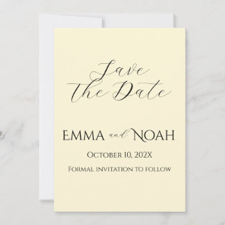 Personalized Fall Blossom Save the Date Card