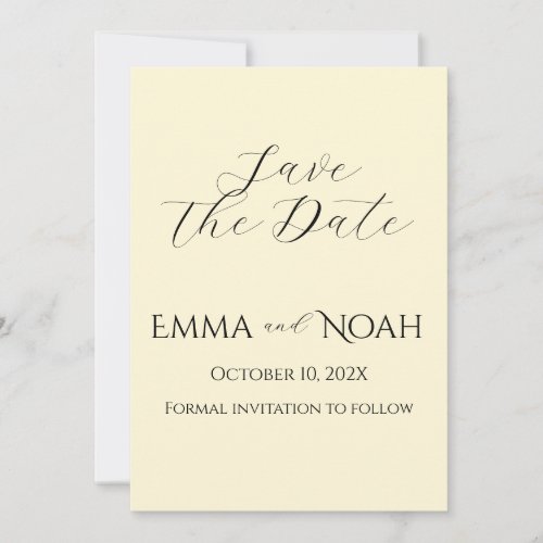 Personalized Fall Blossom Save the Date Card