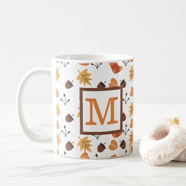 Personalized Fall  Coffee Mug (With Donut)