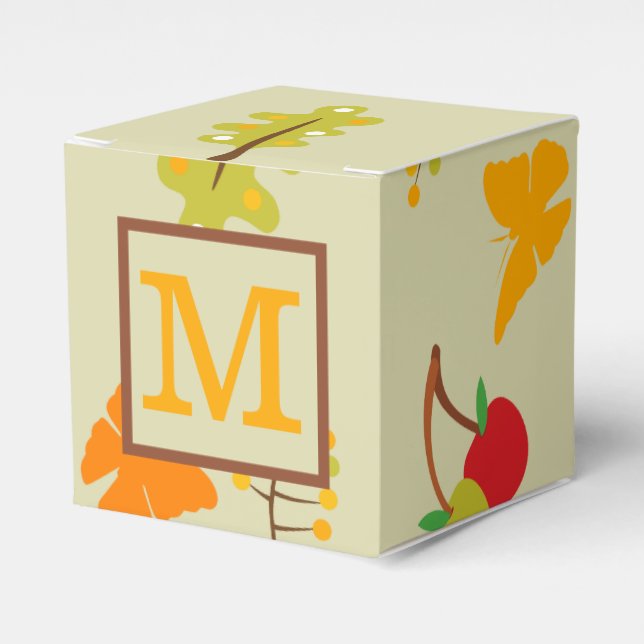 Personalized Fall Favor Box (Front Side)