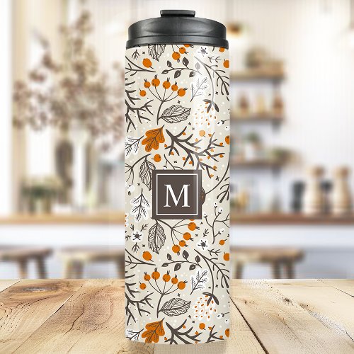 Personalized Fall Foliage Thermal Tumbler