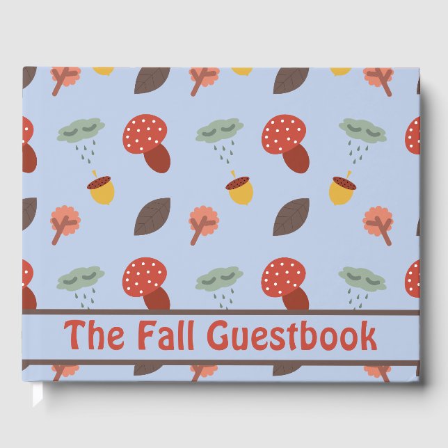 Personalized Fall Guest Book (Front)