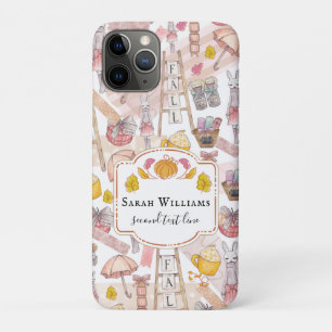Personalized Fall Hand painted elements iPhone 11 Pro Case