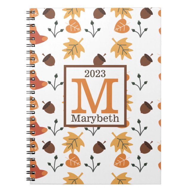 Personalized Fall Notebook (Front)