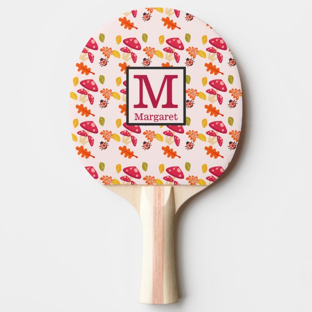 Personalized Fall  Ping Pong Paddle (Front)