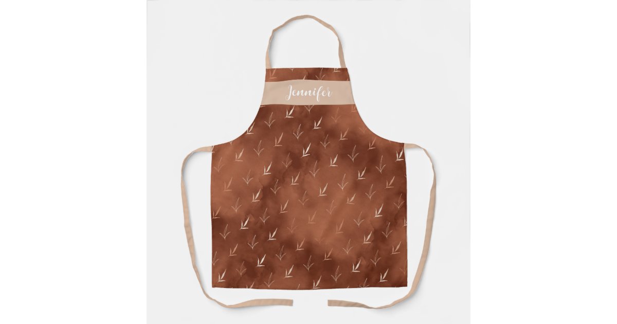 Personalized Fall Smock of Brown Wheat Bread Baker Apron Zazzle