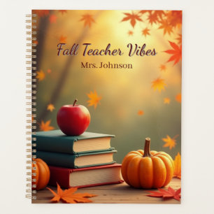Personalized Fall Teacher Vibes Planner