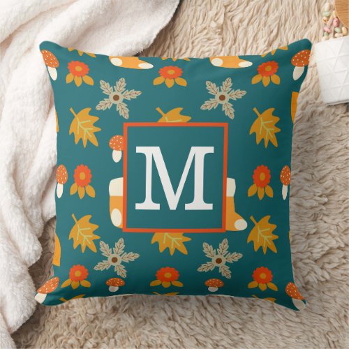 Personalized Fall Throw Pillow