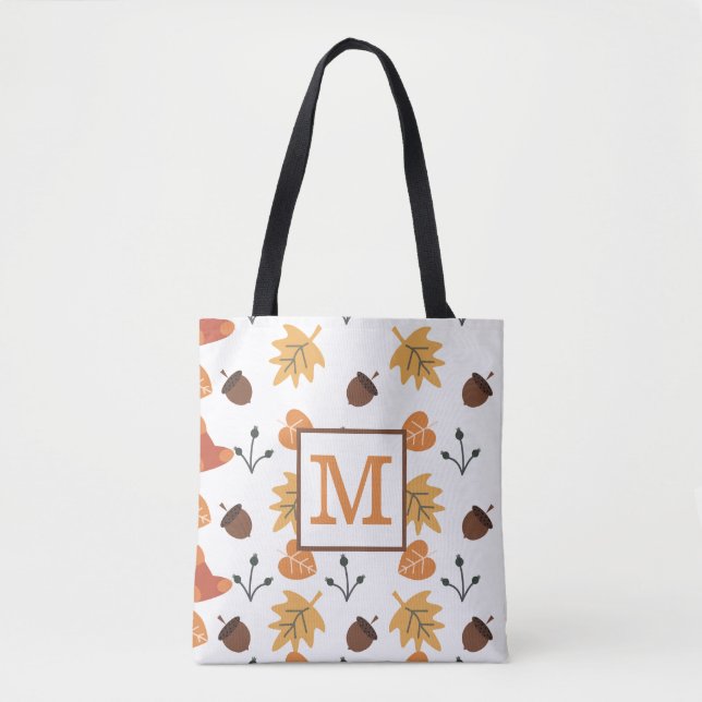 Personalized Fall Tote Bag (Front)