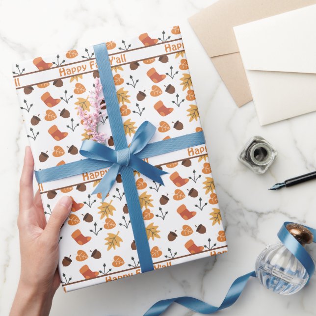Personalized Fall Wrapping Paper (Gifting)