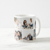 Personalized Family 10 Photo Collage Coffee Mug (Front Right)