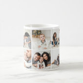 Personalized Family 10 Photo Collage Coffee Mug (Center)