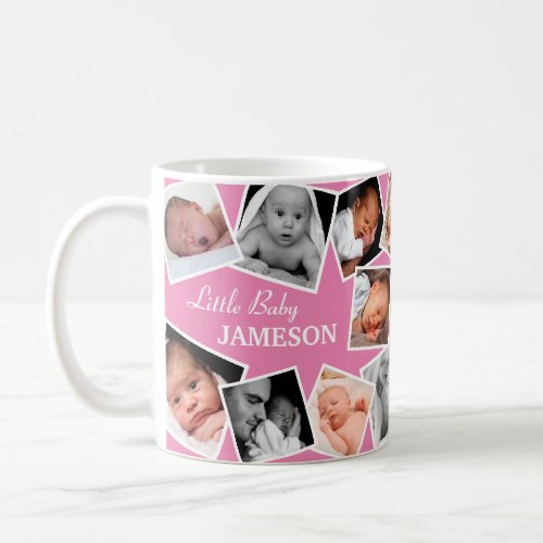 Personalized Family 17 Photo Collage Coffee Mug