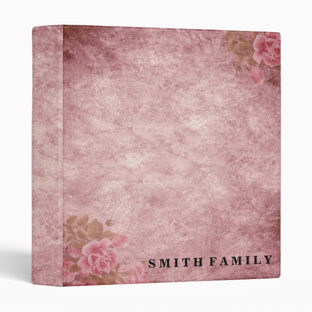 Personalized Family 3 Ring Binder (Front/Spine)