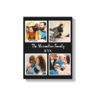 Personalized family 4 photo collage template