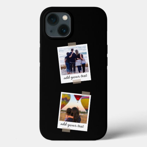 Personalized Family 4 Photo Custom Collage iPhone 13 Case