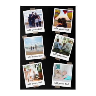 Personalized Family 6 Photo Custom Collage Acrylic Print