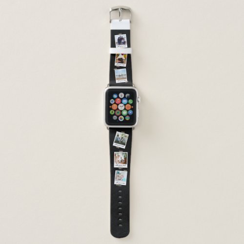 Personalized Family 6 Photo Custom Collage Apple Watch Band