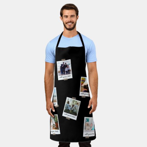 Personalized Family 6 Photo Custom Collage Apron