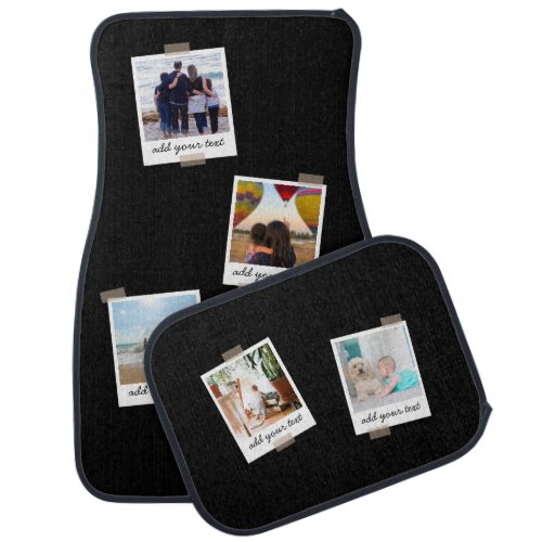 Personalized Family 6 Photo Custom Collage Car Floor Mat