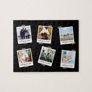 Personalized Family 6 Photo Custom Collage Jigsaw Puzzle