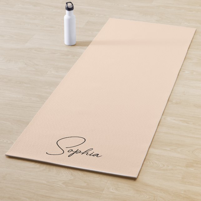 Personalized Family add your Name Pink Yoga Mat (In Situ)