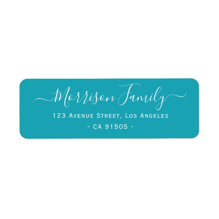 personalized family address label Zazzle