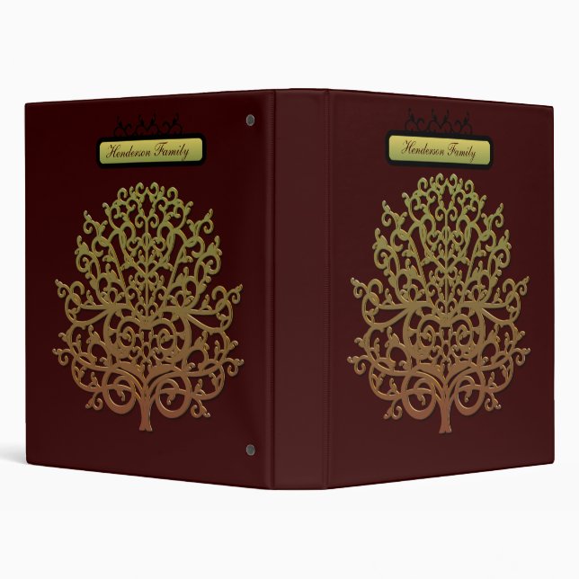 Personalized Family Album 3 Ring Binder (Background)