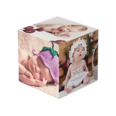 Personalized Family Baby Or Kids 4" Photo Cube