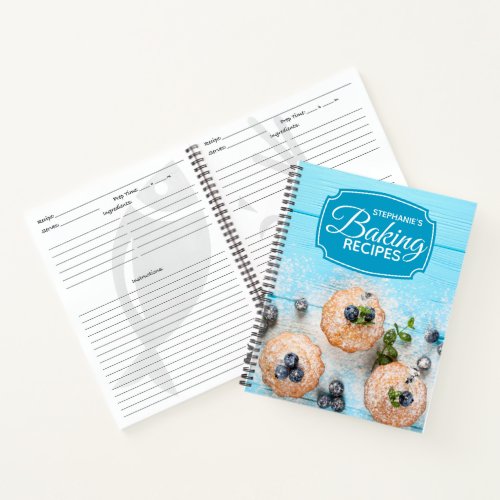 Personalized Family Baking Cookbook Recipe Notebook