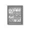 Personalized Family Beach House Rules Gray | White