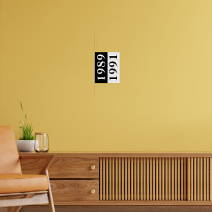 Personalized Family Birth Year Poster Anniversar