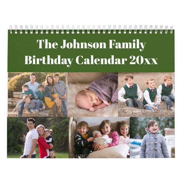 Personalized Family Birthday Calendar (Cover)
