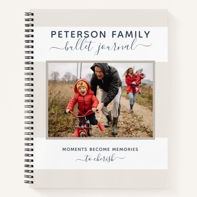 Personalized Family Bullet Journal Photo Template (Front)