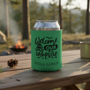 Personalized Family Camping Can Cooler