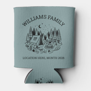 Personalized Family Camping Vacation Can Cooler