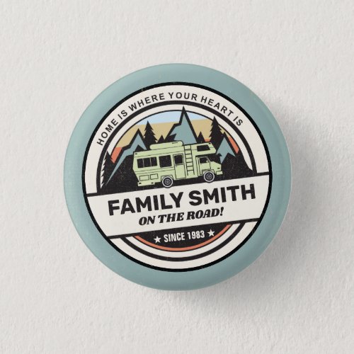 Personalized Family Caravan Adventures Button