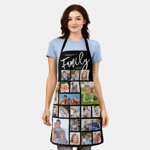 Personalized FAMILY CHEF 19 Photo Collage Custom Apron