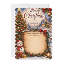 Personalized Family Christmas Card