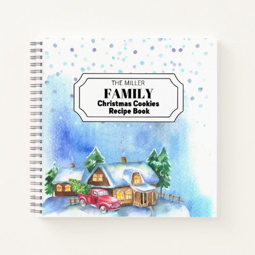 Personalized Family Christmas Cookies Recipe Notebook