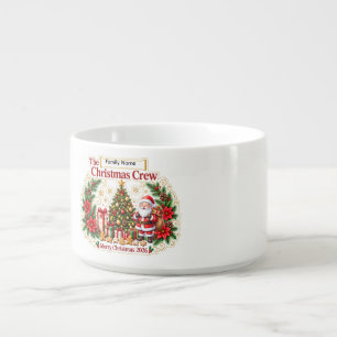Personalized Family Christmas Dinner Bowls